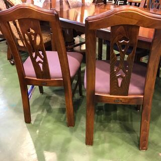 【愛品館八千代店】カリモク　コロニアル　ダイニング5点セット ほぼ未使用【愛八DN】