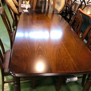 【愛品館八千代店】カリモク　コロニアル　ダイニング5点セット ほぼ未使用【愛八DN】