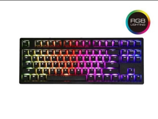 ikbc F87 メカニカルキーボード RGB ブラックCherry MX 青軸