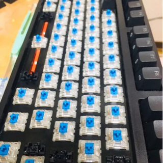 ikbc F87 メカニカルキーボード RGB ブラックCherry MX 青軸