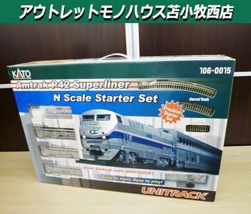 未使用品 KATO N Sgale Starter Set Amtrak P42 Superliner 106-0015 UNITRACK Nゲージ 外国形モデル 鉄道模型 カトー 苫小牧西店