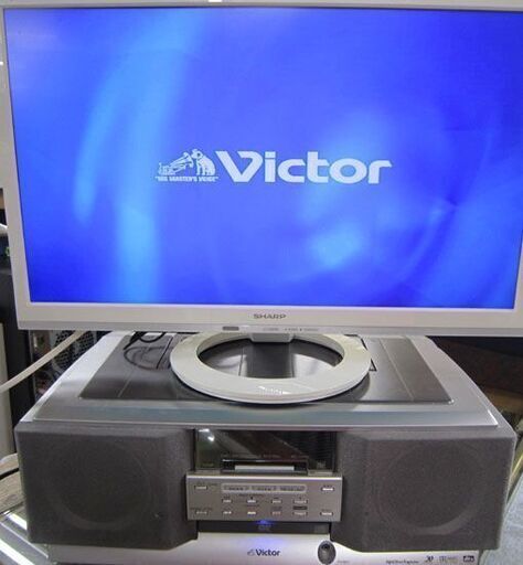 victor DVD/MDポータブルシステム RD-XV10-S ラジカセ CD ラジオ FM/AM JVC ビクター 説明書 電源コード付き リモコン欠品 Clavia クラビア 札幌市 白石区 東札幌