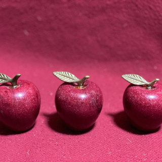 りんごのオブジェ ペーパーウェイト 3つセット
