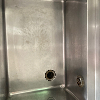 2槽シンク☆87501ステンレス