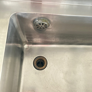 2槽シンク☆87501ステンレス