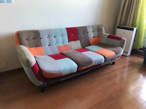 フランフラン NAVIA SOFA ナビア　ソファ カラフル パッチワーク イケア