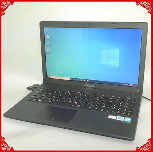 即使用可 ノートパソコン 中古美品 15型ワイド ASUS X551 Celeron 4GB 500GB DVDマルチ 無線 webカメラ テンキー Office 初心者向け