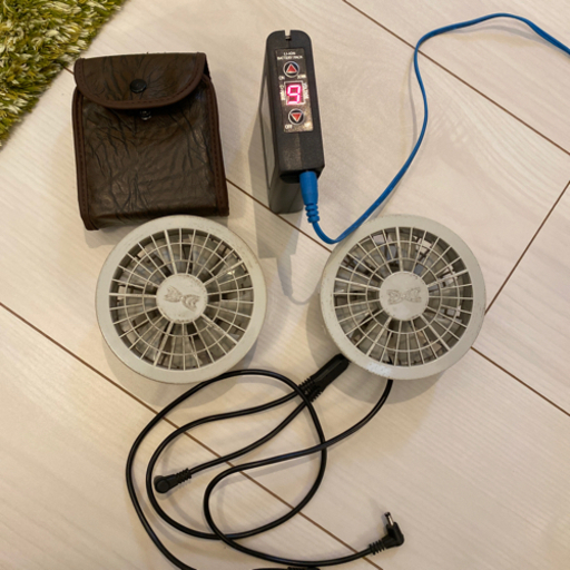 セフト研究所　空調服　バッテリー、ケース、ファン、充電器