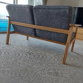 無印良品　タモ材　ソファ