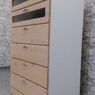 INT-8 美品!! 仲村敬木工 80セイリ チェスト 衣類収納 モザイクガラス INT-8 美品!! 仲村敬木工 80セイリ チェスト 衣類収納 モザイク