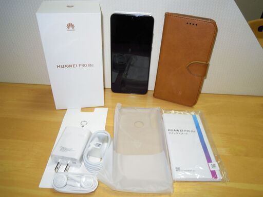 超美品 Y!mobile HUAWEI SIMフリー P30lite ホワイト 4GB 64GB