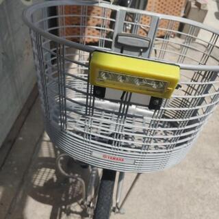 ヤマハ Yamaha パス pas 電動アシスト自転車 傘入れ付き シルバー