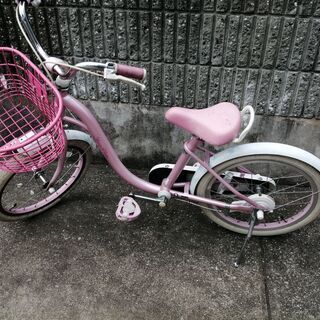【ネット決済】子供用自転車　メゾピアノ　18インチ　ピンク系