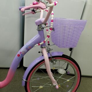 超美品！子供用自転車 18インチ ちいさなプリンセスソフィア パープル