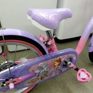 超美品！子供用自転車 18インチ ちいさなプリンセスソフィア パープル ...