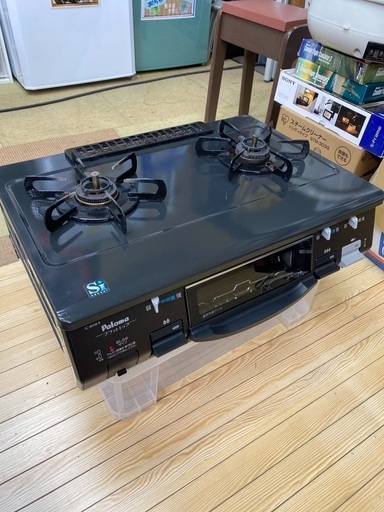 【パロマ】LPガス用 ガスコンロ❗️２口コンロ 魚焼きグリル