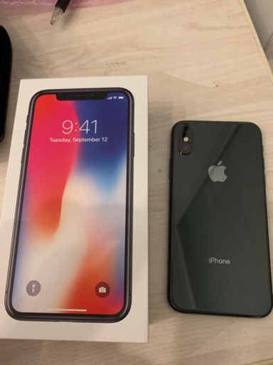 【本日〆切】iPhoneX 256gb simフリー 付属品完備