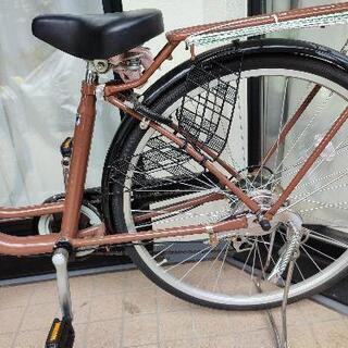 【新品同等】２６インチ、シマノ製6段変速、丈夫な荷台付、子ども乗せもOKです