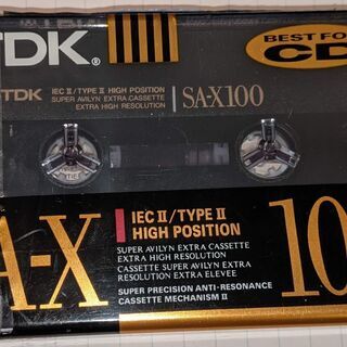 未開封カセットテープ　TDK SA-X 100 IEC II/T...