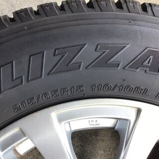 ブリジストン ブリザック 215/65R15 110/108LT 6穴 ホイールセット