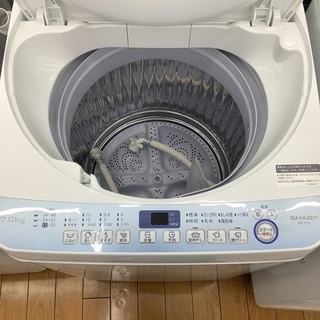 SHARP シャープ 7.0kg 全自動洗濯機 ES-T711 2019年製