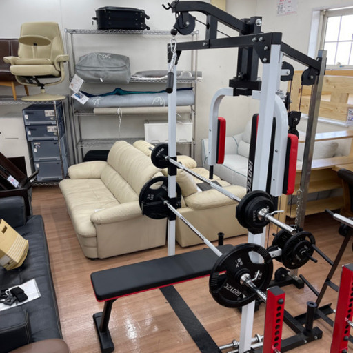 【仮予約中】マルチステーションラック IROTEC ジムマシン 筋トレ器具 ベンチプレス スクワット 大型マシン