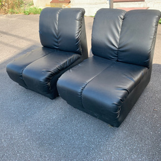 L字分割ソファ ブラック