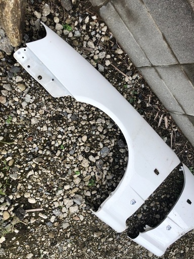 bnr34純正アルミフェンダー、マッドガード er34流用 bnr34純正アルミ