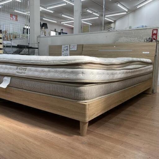 ダブルベッド マットレス(ニトリ Nスリープ P-CR 上代参考8万) ベッド