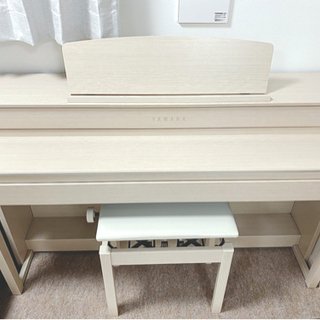 高低自在椅子 & 防音マット & ヘッドフォン付属 YAMAHA ヤマハ 電子ピアノ クラビノーバ CLP-645 ホワイトアッシュ
