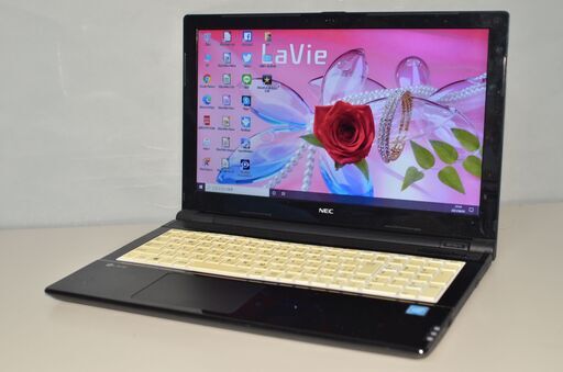中古ノートパソコン Windows10+office 大容量HDD750GB NEC NS150/G Celeron/メモリ4GB/DVDマルチ/USB3.0/HDMI/無線内蔵/便利なソフト