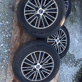 美品ホイルタイヤセット185/65R14、取り付け工賃コミで2.2万円、早い者