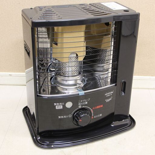 トヨトミ ブラック RSV-230-B 電子点火搭載で簡単一発点火 ヒーター切れの心配なしポータブル石油ストーブ コンクリート8畳 木造6畳 (E1094ahxY)