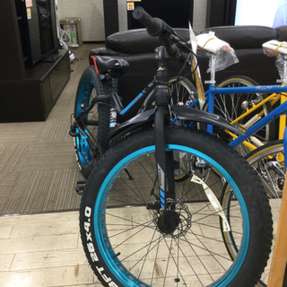 8/6 【✨極太タイヤ26×4.0だぜ?!✨定価39,900円 TRIX ファットバイク 7段 シマノ ギア Wディスクブレーキ 26インチ 自転車ビーチクルーザー マウンテンバイク ロードバイク