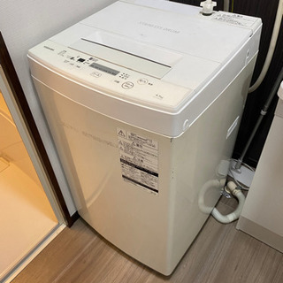 TOSHIBA 4.5kg 洗濯機2018年製