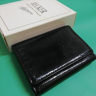 【売ります】BECKER　ベッカー極小財布　ブラック