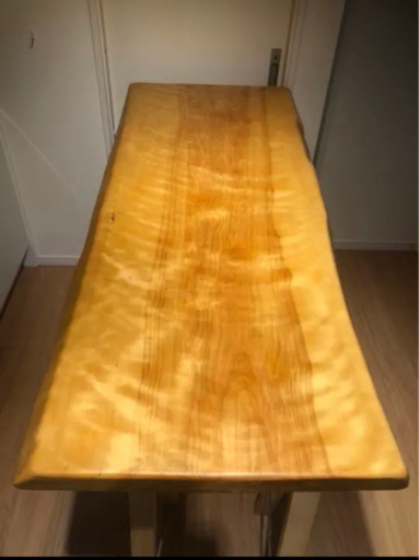 一枚板　ダイニングテーブル用　樺の木　天然木　150センチ
