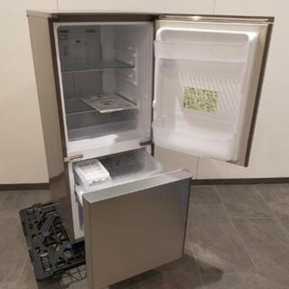 ■取引決定済■美品■シャープ ガラスドア採用 プラズマクラスター搭載 2ドア冷蔵庫 SJ-GD14C-C(メタリックベージュ)