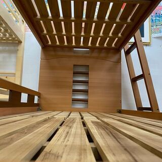 商談中【愛品館 江戸川店】太平産業　木製2段ベッド　ベッド　ID:153-017640-007　　配送可 　代引き配送可