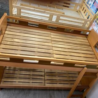 商談中【愛品館 江戸川店】太平産業　木製2段ベッド　ベッド　ID:153-017640-007　　配送可 　代引き配送可