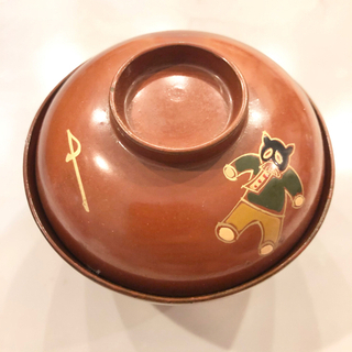 ヴィンテージ　のらくろ　ノラクロ　汁椀　茶碗　お椀　レトロ　アンティーク　レア ネット決済・配送】ヴィンテージ のらくろ ノラクロ 汁椀 茶碗 お椀