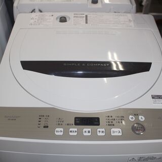SHARP シャープ 全自動洗濯機 (EX-GE4B)17年製 4.5㎏★大田区、品川区 無料配送・設置無料★店頭取引歓迎！
