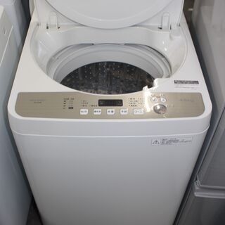 SHARP シャープ 全自動洗濯機 (EX-GE4B)17年製 4.5㎏★大田区、品川区 無料配送・設置無料★店頭取引歓迎！