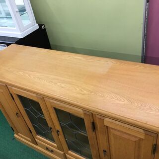 商談中【愛品館八千代店】さくら工芸　サイドボード　ステンドグラス【愛八KZ】