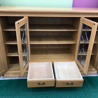 商談中【愛品館八千代店】さくら工芸　サイドボード　ステンドグラス【愛八KZ】