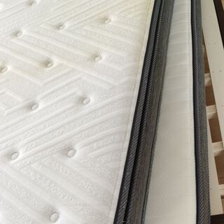 08 ニトリ　ダブルベッド　マットレス　付き　Nスリープハード