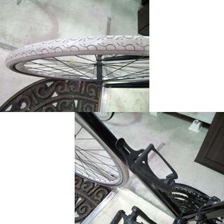 ロードバイク 28インチ NEXTYLE 黒 700C ブラック ネクスタイル 自転車