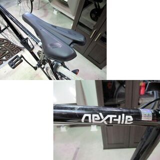 ロードバイク 28インチ NEXTYLE 黒 700C ブラック ネクスタイル 自転車 