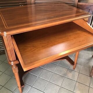 ■ioy0807■象嵌　パソコン机■ワークデスク/キーボードスライド棚■