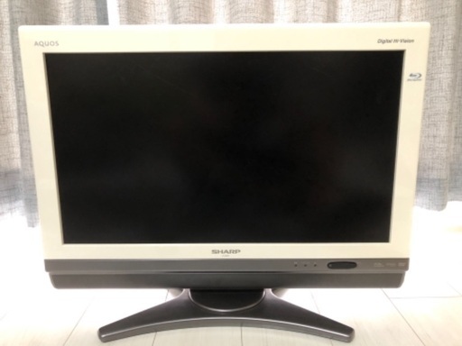 SHARP AQUOS 液晶テレビ　26型　ホワイト